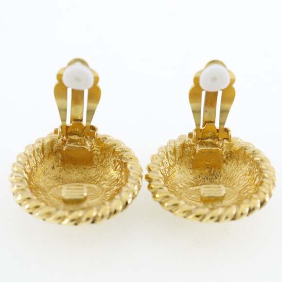 Chanel Cc Logo Clip-On Earrings Metal #207254C94B